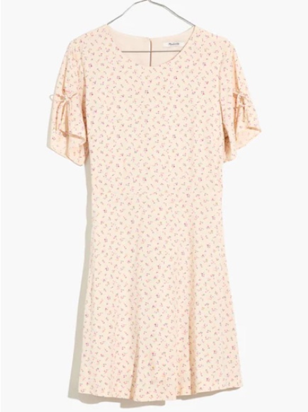 Madewell Retro Tie-Sleeve Mini Dress in Dutch Dandelions size 16